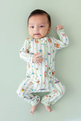 Zippered Romper in Honeydukes
