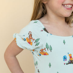 Puff Sleeve Twirl Dress in Winnie the Pooh Hundred Acre Wood
