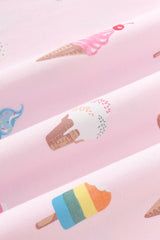 Zipper Shortall Romper in Sakura Ice Cream