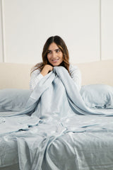 Bamboo Sateen Sheet Set in Ice
