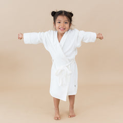 Hooded Bath Robe in Cloud