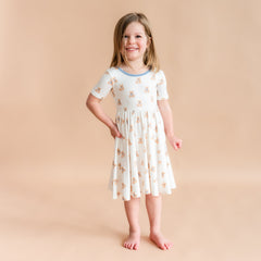 Twirl Dress in Teddy Bear