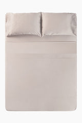Bamboo Sateen Sheet Set in Sand Stone