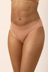 Women's Midi Brief in Latte