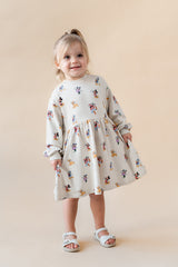 Long Sleeve Skater Dress in Mickey Mouse and Friends