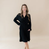 Women’s Lounge Robe in Midnight