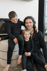 Men's Long Sleeve Pajama Set in Midnight