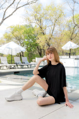 Women’s Biker Short Set in Midnight