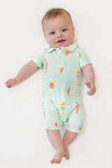 Polo Shortall in Mint Ice Cream