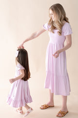 Women’s Smocked Dress in Thistle