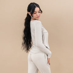 Women's Jogger Pajama Set in Oat