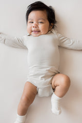 Long Sleeve Bodysuit in Oat