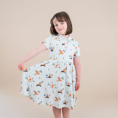 Polo Dress in Winnie the Pooh Hundred Acre Wood
