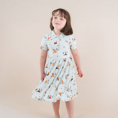 Polo Dress in Winnie the Pooh Hundred Acre Wood