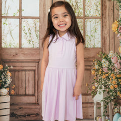 Polo Bodysuit Dress in Thistle