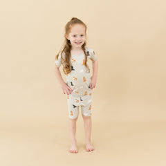 Short Sleeve Pajamas in Fluffy Dog