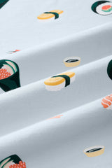 Zippered Footie in Ice Sushi