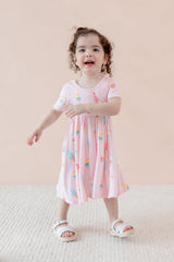 Twirl Dress in Sakura Ice Cream
