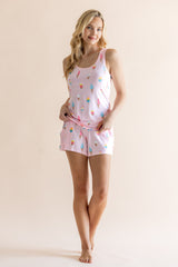 Women's Tank Set in Sakura Ice Cream