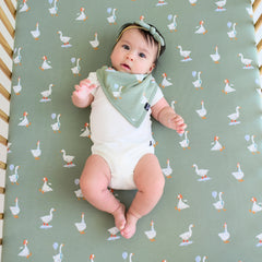 Crib Sheet in Silly Goose