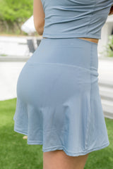 Bamboo Flex Skort in Slate