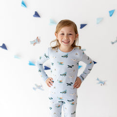 Long Sleeve Pajamas in Take Off