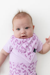 Bib in Thistle Leopard