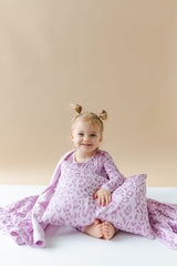 Toddler Pillowcase in Thistle Leopard