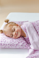 Toddler Pillowcase in Thistle Leopard