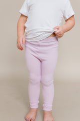 Ribbed Leggings in Thistle