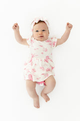 Twirl Bodysuit Dress in Toile Ballet