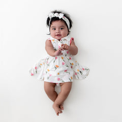 Polo Bodysuit Dress in Tulip