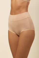 Women's High-Waisted Brief in Chai