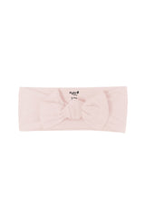 Knotted Bow Headband in Blush