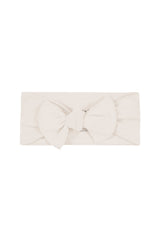 Knotted Bow Headband in Oat