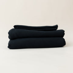 Fitted Sheet with Pillowcases in Midnight