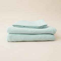Fitted Sheet with Pillowcases in Sage