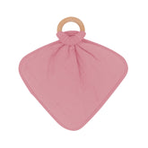 Lovey in Apple Blossom with Removable Wooden Teething Ring