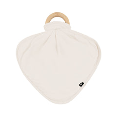 Lovey in Oat with Removable Wooden Teething Ring