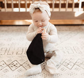 Lovey in Midnight with Removable Wooden Teething Ring