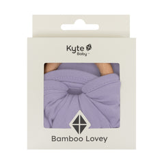 Lovey in Taro with Removable Wooden Teething Ring
