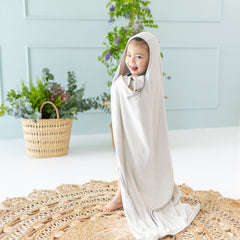 Toddler Hooded Bath Towel in Oat