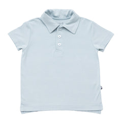 Toddler Short Sleeve Polo in Fog