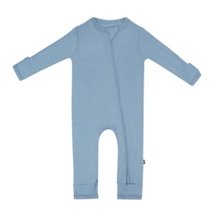 Zippered Romper in Slate
