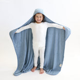 Toddler Hooded Bath Towel in Slate