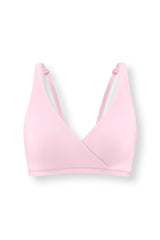 Women's Cross Front Bralette in Peony