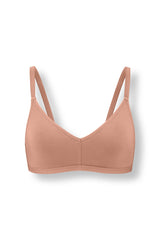 Women's V-Neck Bra in Latte