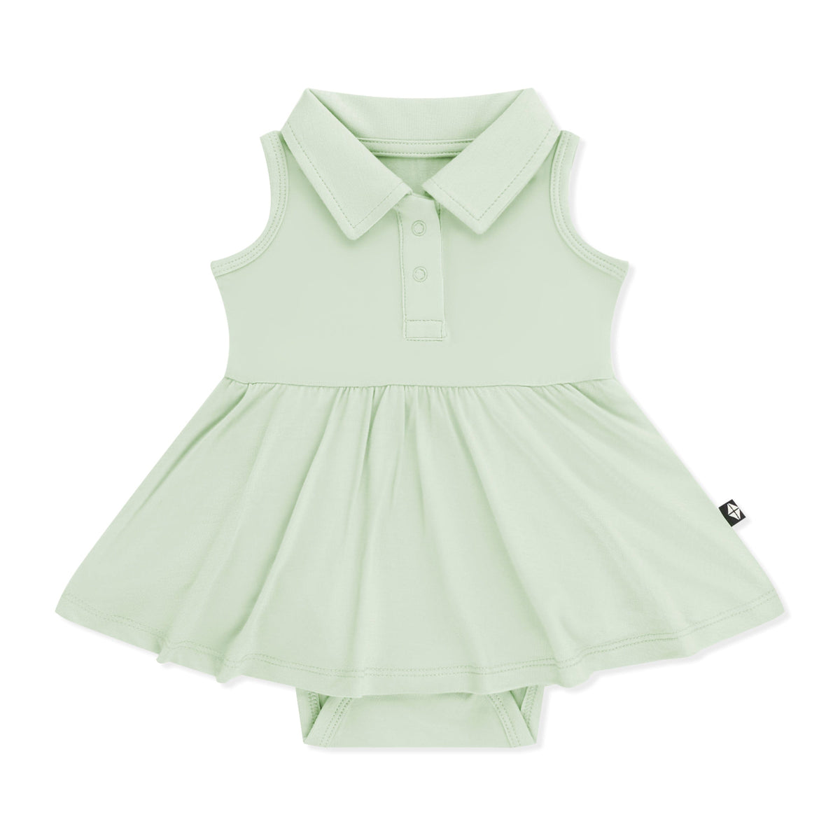 Polo Bodysuit Dress in Basil
