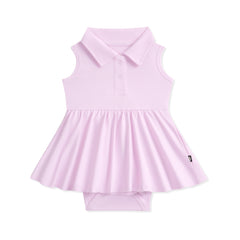 Polo Bodysuit Dress in Thistle