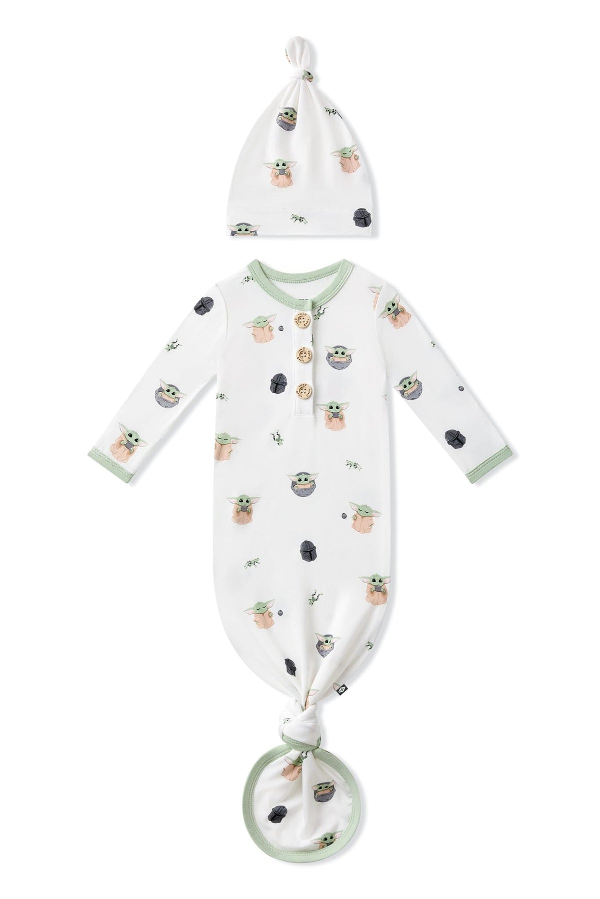 Knotted Day Gown with Hat Set in Grogu™